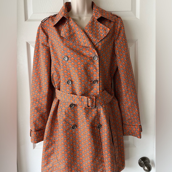 J McLaughlin belted trench rain jacket coat 4 - Picture 1 of 7